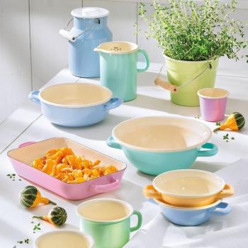 Preview: Riess Bratrohrpfanne Mini, Bunt/Pastell Classic